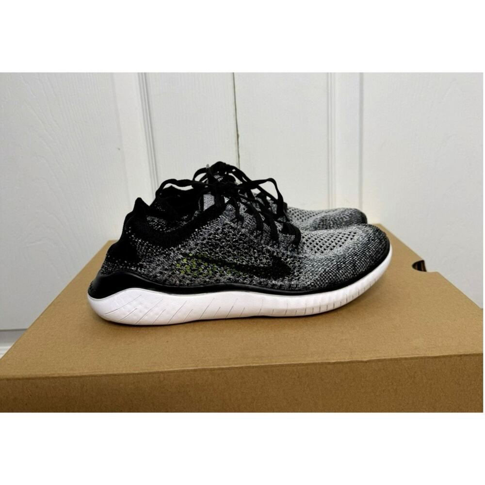 Nike Free RN Flyknit Oreo Women's Running Shoes 942839-101 6.5W